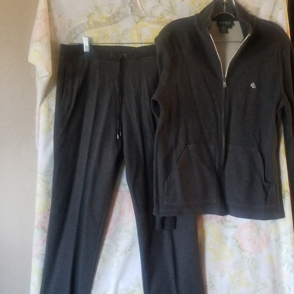 2pc Ralph Lauren heather grey